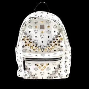 MCM Backpack White 100% Authentic